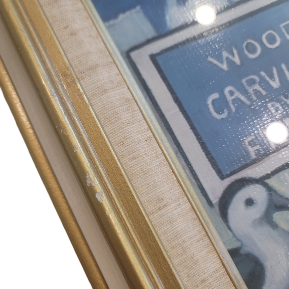 Red Skelton "The Wood Carver" numbered 595/5000 Signed framed art. Rare vintage - Picture 2 of 11